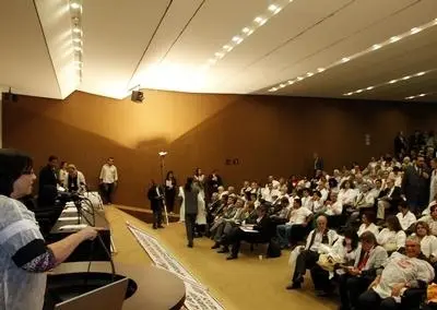 Dra. Maria do Socorro M. de Campos, representando a ABM na Câmara dos Deputados