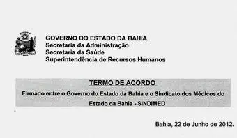 Governo da Bahia e Sindimed aprovam Plano de Cargos, Carreira e Vencimentos