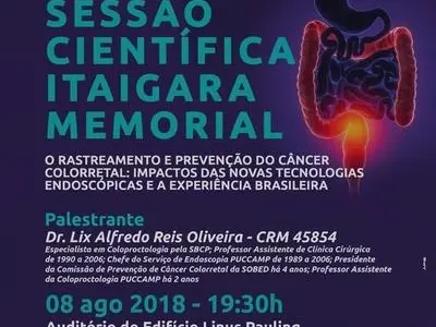 GastroHepato Memorial convida para palestra sobre prevenção do Câncer Colorretal