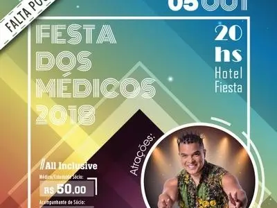 FALTA POUCO!! Festa dos Médicos 2018