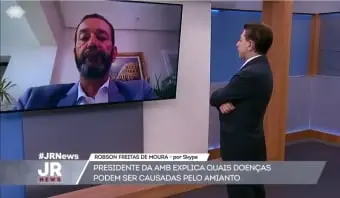 Presidente da ABM fala sobre os perigos do amianto em entrevista à Record News 