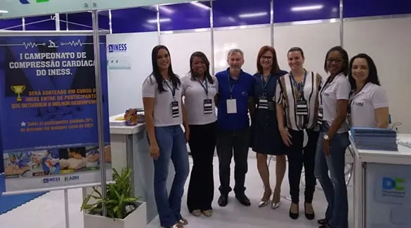 Estande da ABM / Iness recebe centenas de visitas durante IV CBLA