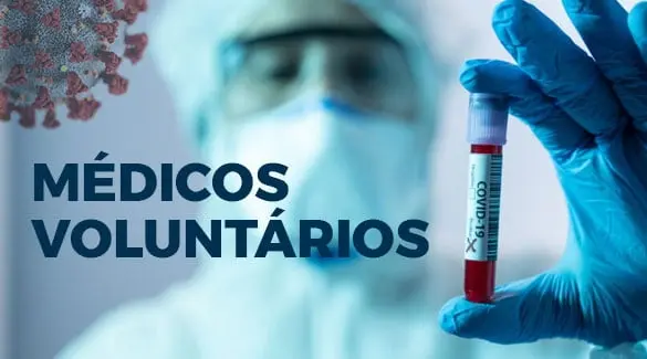 Abertas inscrições para pré-cadastro de médicos voluntários