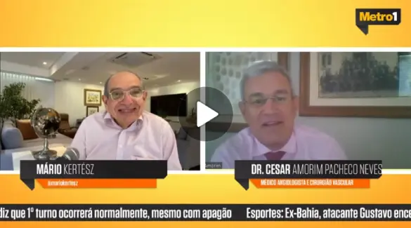 O presidente da ABM, Dr. César Amorim, concedeu entrevista à rádio Metrópole