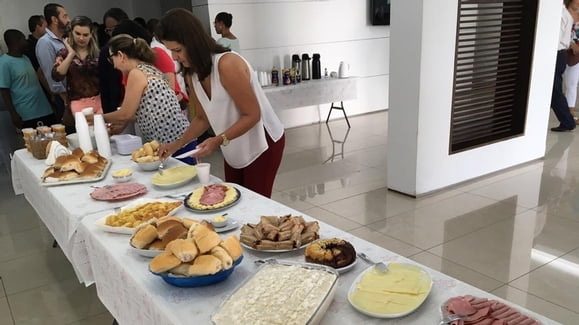 Café da manhã com funcionários da ABM (Doações ASGAP