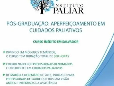 Pós-Graduação: Aperfeiçoamento em Cuidados Paliativos no Instituto Paliar