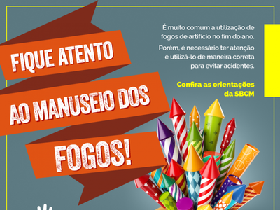 SBCM Orienta Sobre Uso Seguro de Fogos de Artifício
