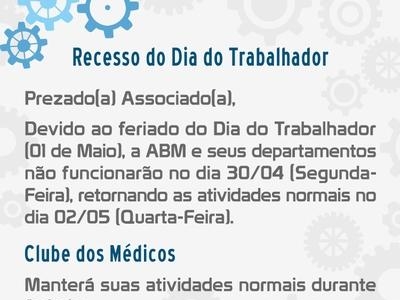 Recesso do Dia do Trabalhador