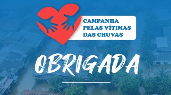 A Associação Bahiana de Medicina agradece a todos pelo apoio à campanha pelas vitimas das chuvas no Sul da Bahia.