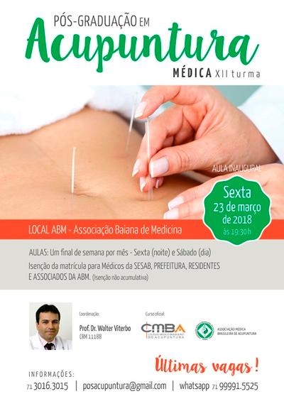 Pós em Acupuntura Médica 2018
