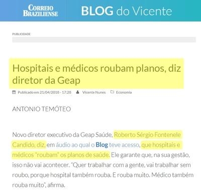 Notificação extrajudicial é entregue pela AMB ao Diretor da GEAP